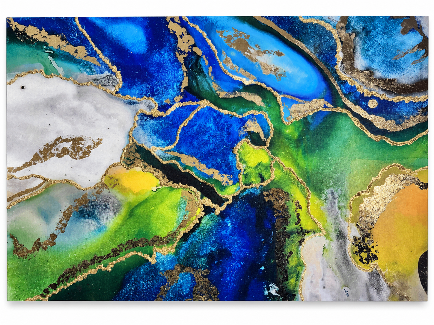 Blue Alchemy — Easel/studio presentation